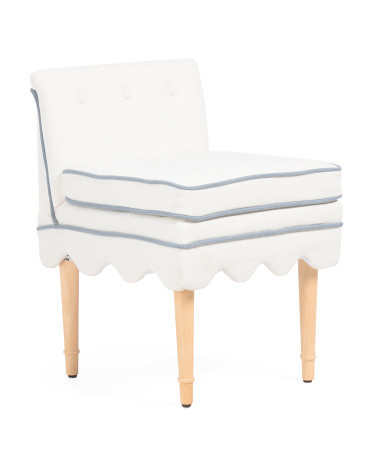 18x26 Scalloped Bottom Dining Chair | TJ Maxx
