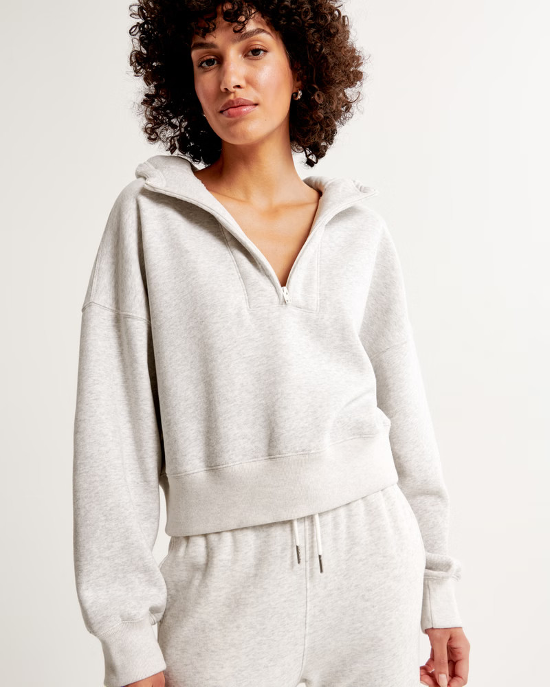 Sunday Half-Zip Hoodie | Abercrombie & Fitch (US)