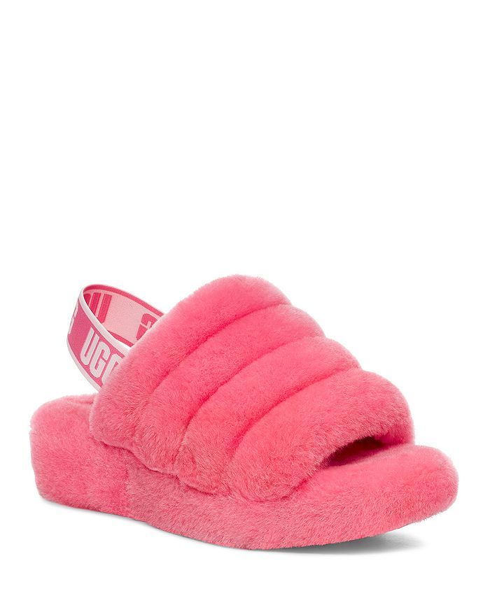 Women's Fluff Yeah Shearling Slingback Slippers | Bloomingdale's (US)