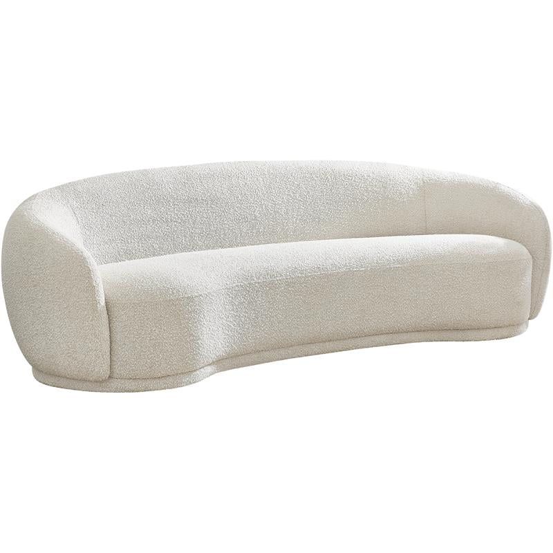 Meridian Furniture Hyde Cream Boucle Fabric Sofa | Walmart (US)