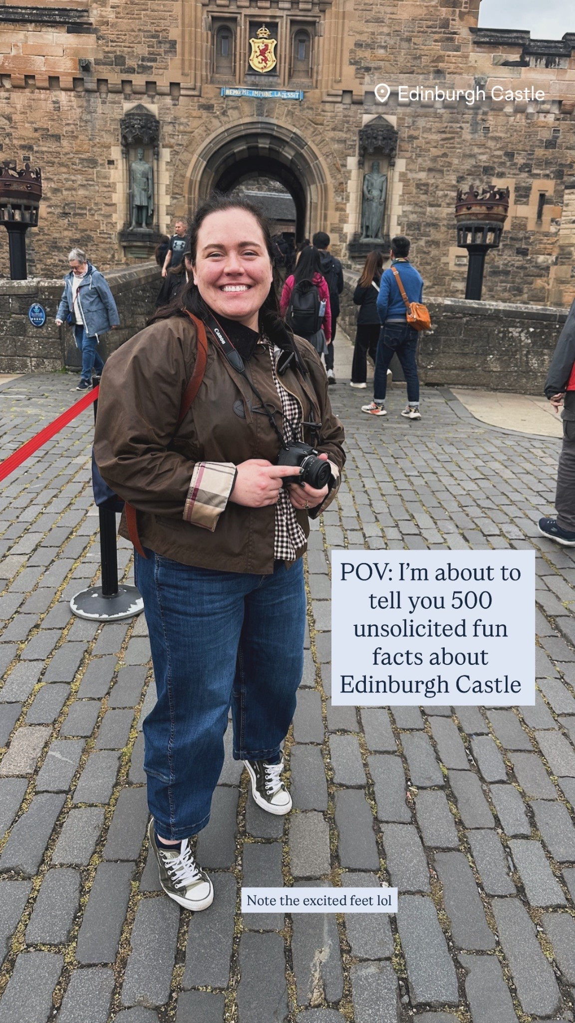 My Scotland touring uniform ✨ petite friendly jeans that i wore over and over again, a great top that wears like a tee but is elevated like a blouse, my new water resistant barn jacket, and my handy little waterproof backpack. Plus the camera I highly recommend if you want an handy point and shoot digital canera to travel with! 

#LTKPetite #LTKMidsize #LTKTravel
