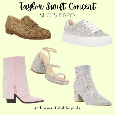 Cowboy boots, rhinestone boots, rhinestone shoes, concert shoes, concert outfit, Taylor Swift, Taylor Swift outfit, shiny boots, shoes on sale, boots on sale, canvas sneakers, sequin sneakers, ankle booties