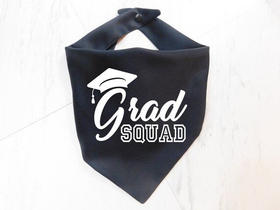 Grad Squad Dog Bandana  College Graduation Dog Bandana  High | Etsy | Etsy (US)