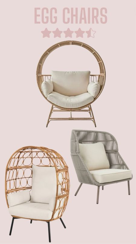 Modern and chic egg chairs with high ratings at Walmart 👏🏼



#LTKSaleAlert #LTKSeasonal #LTKHome