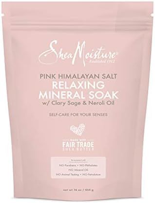 SheaMoisture Relaxing Mineral Soak Bath Salts for All Skin Types Pink Himalayan Salt Bath Salts C... | Amazon (US)