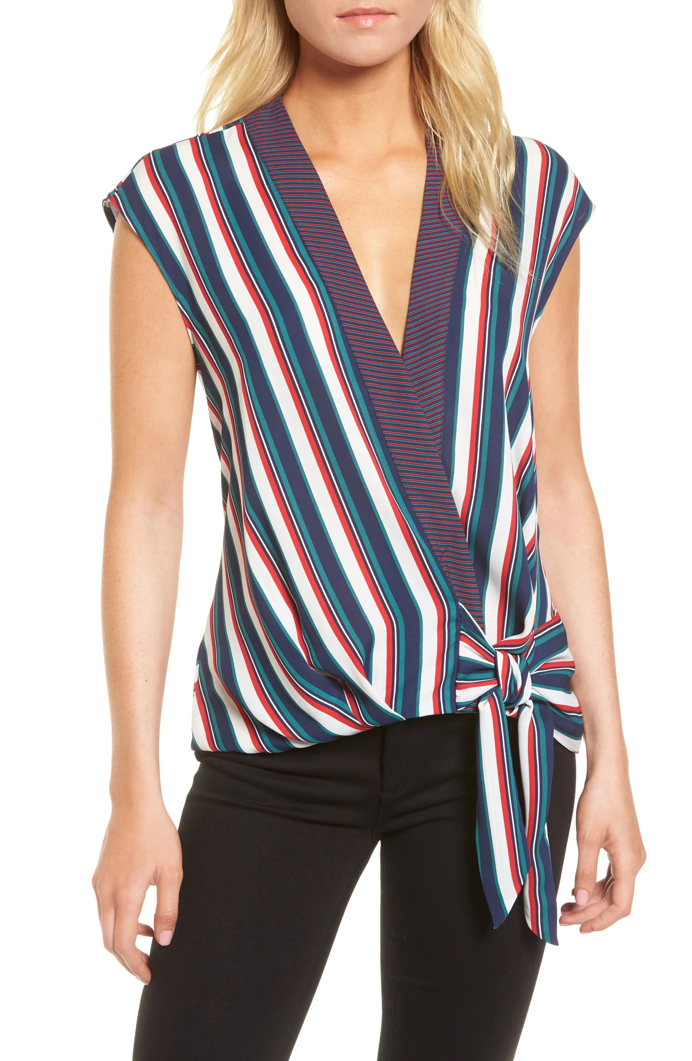 Stripe Wrap Top | Nordstrom