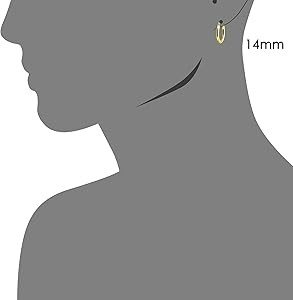14k Yellow Gold Classic Shiny Polished Round Hoop Earrings, 2mm tube | Amazon (US)
