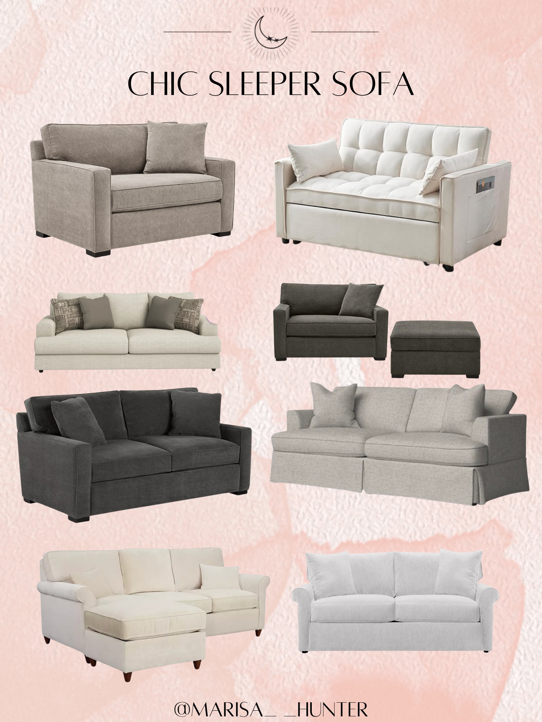 Chic sleeper sofa 

Living room play room extra bed sleepover Murphy bed pull out couch air bed

#LTKHome