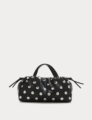 Faux Leather Slouchy Studded Cross Body Bag | Marks and Spencer US