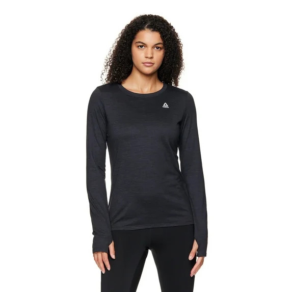 Reebok Women's and Women's Plus Legacy Performance Long Sleeve T-Shirt, Sizes XS-4X | Walmart (US)