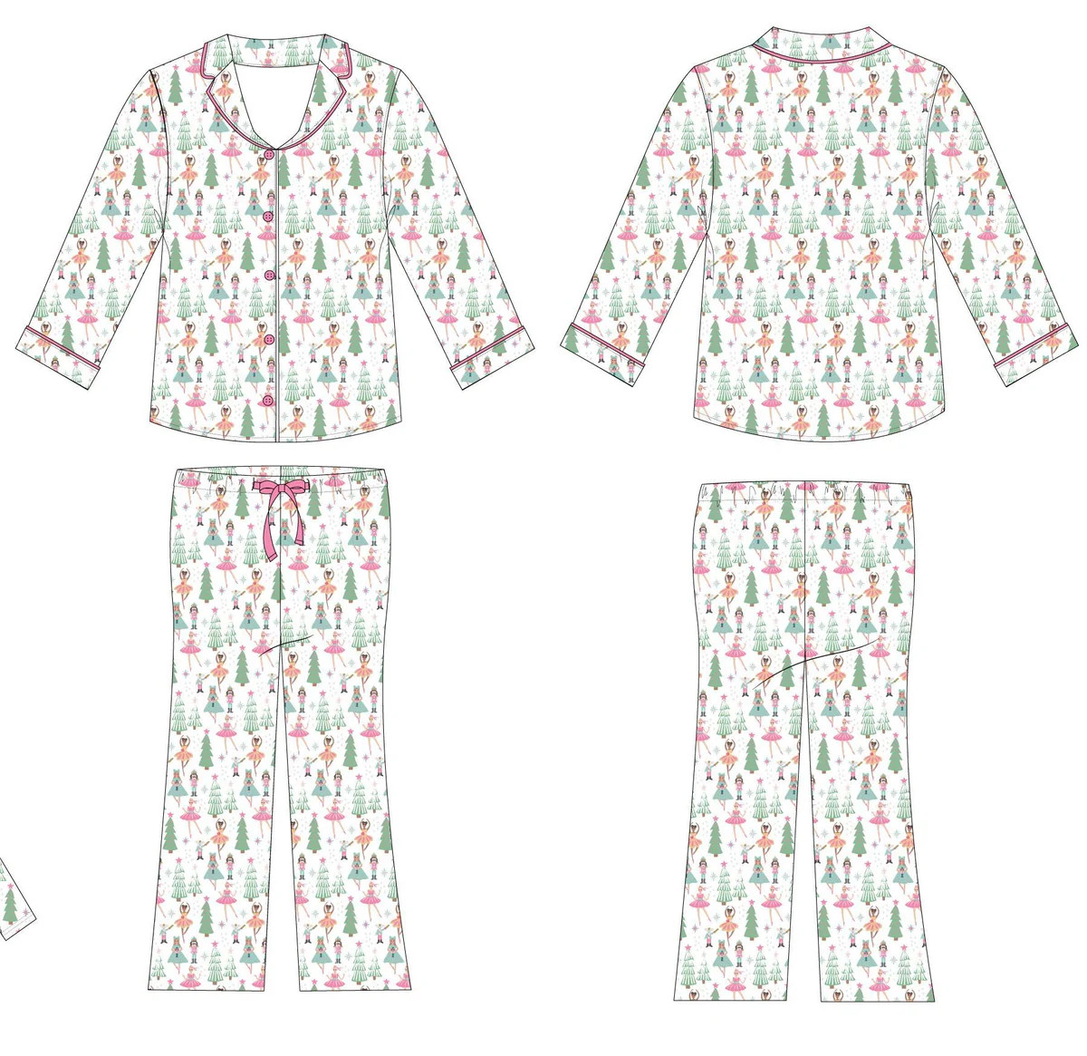 Women's Nutcracker Button Down Pajama Set | Little Pajama Co.