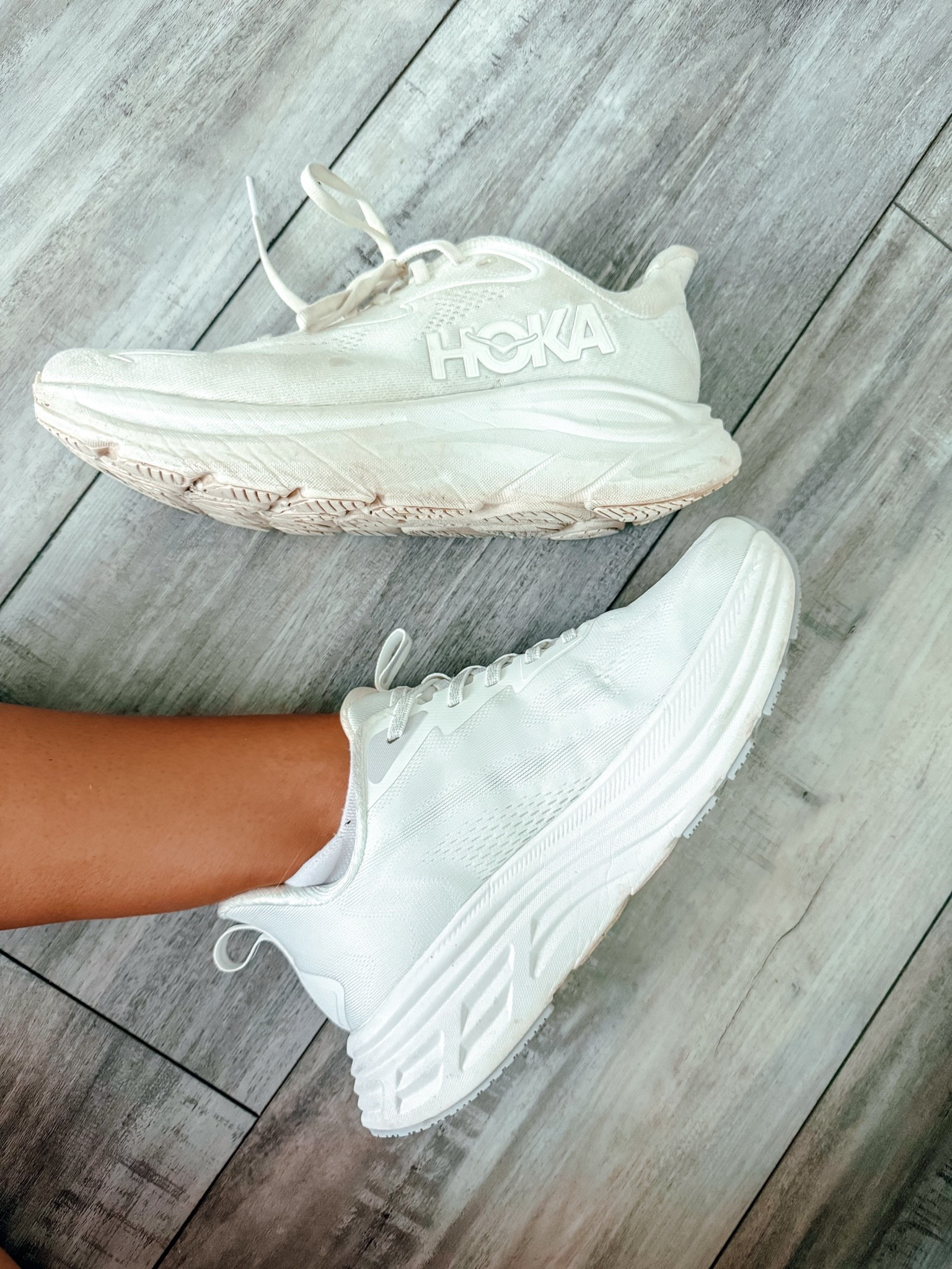 Hoka and look for less walking shoes

#LTKActive