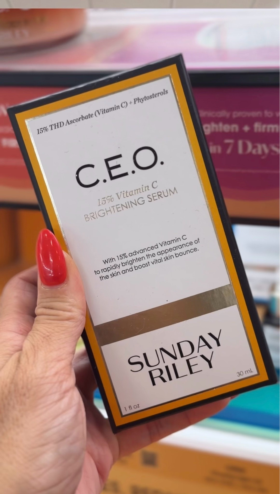 A good vitamin C serum is one of my favorite morning skincare steps because it helps support brighter looking skin, defend against environmental stress…which will then help protect our collagen, and improve the look of uneven skin tone overtime. Sunday Riley CEO uses THD absorbate, a stable, oil soluble form of vitamin C. That’s especially nice if you want the benefits without a super harsh formula. And it’s super hydrating! ￼

@Sunday Riley   @ulta  

#sundayriley #liketkit #vitaminc #skincaretips #vitamincserum

#LTKselfcare #LTKOver40 #LTKBeauty