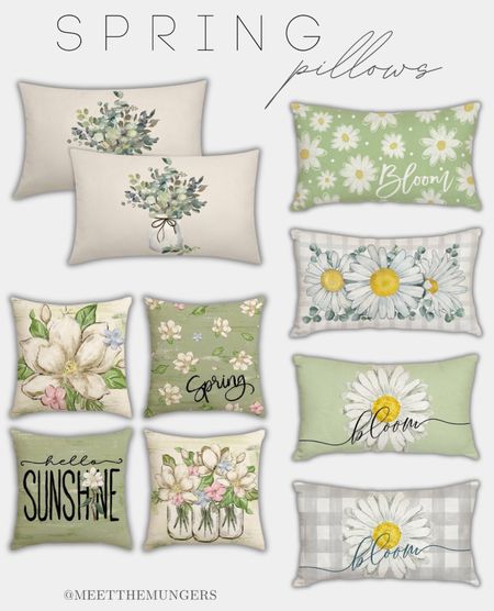 Spring pillows, spring decor, spring home refresh, home pillows, decorative pillows 



#LTKSeasonal #LTKfindsunder50 #LTKhome