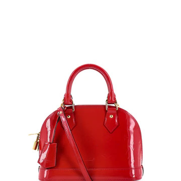 Louis Vuitton Alma Handbag Monogram Vernis BB Pink 3810101 | Rebag