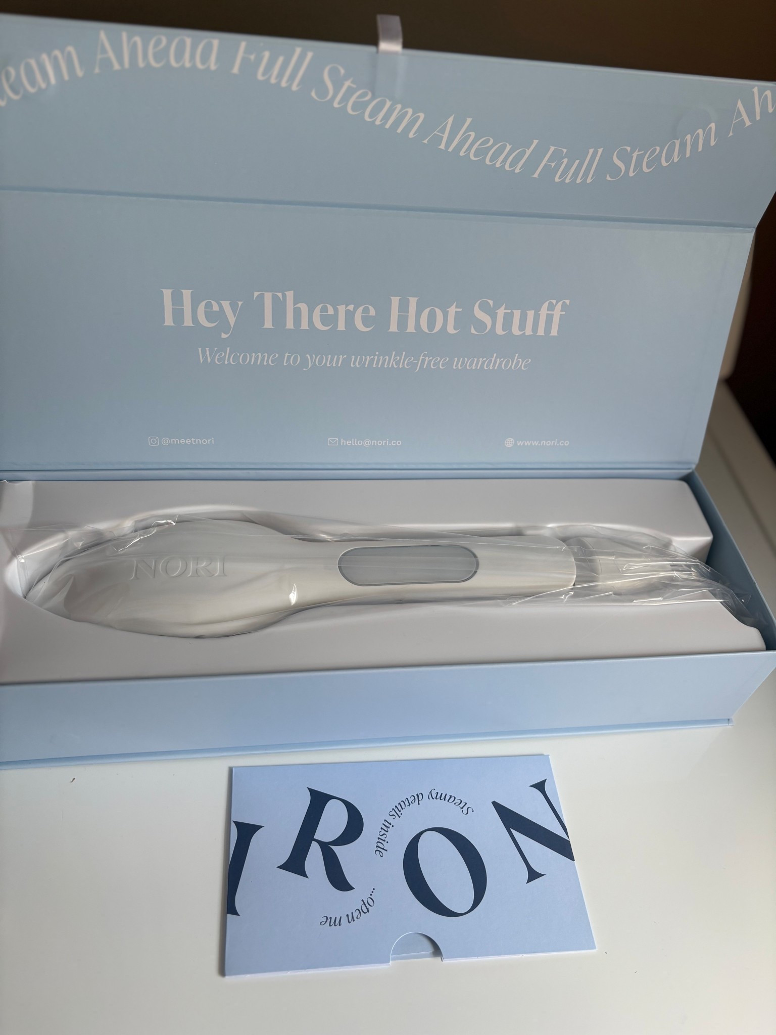 The perfect steamer 💕 The Nori steamer is not only aesthetically pleasing but works magic on my clothes!!!! 

#LTKmomlife #LTKSaleAlert #LTKgrwm