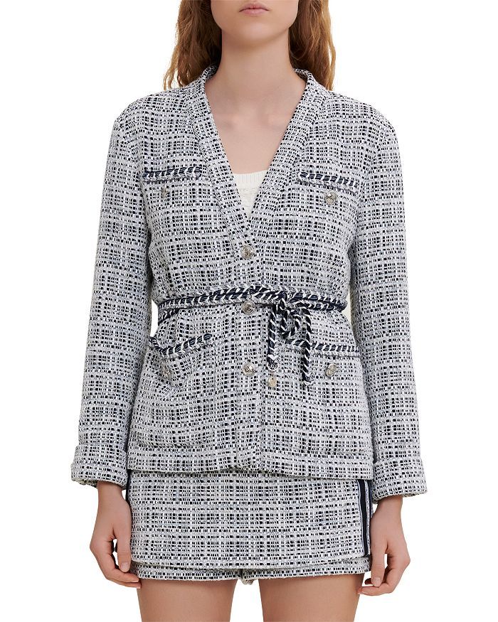 Maje Vetrole Belted Tweed Jacket Women - Bloomingdale's | Bloomingdale's (US)