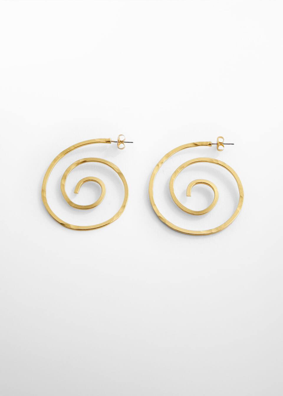 Spiral hoop earrings -  Women | Mango USA | MANGO (US)