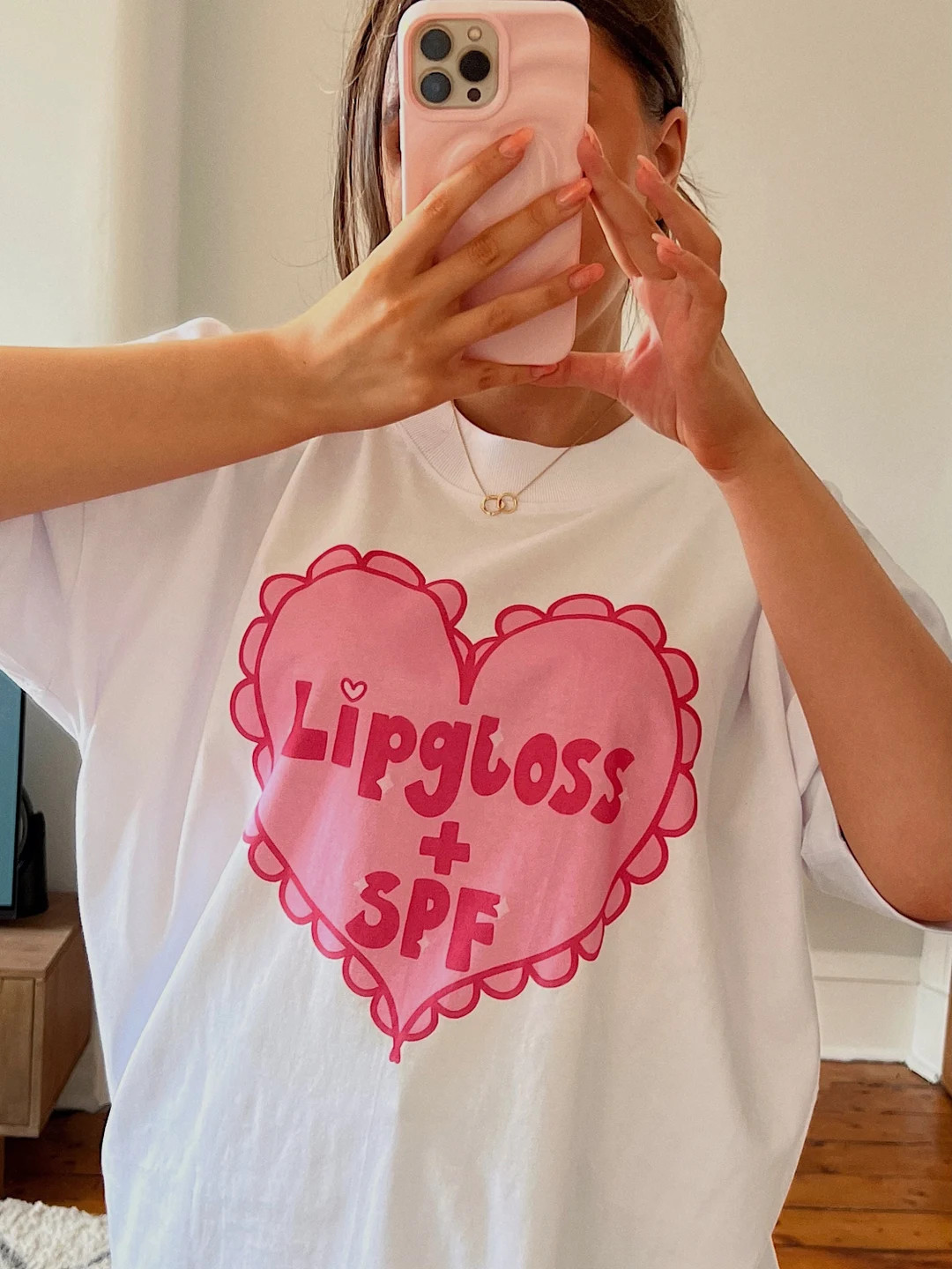 Lipgloss and SPF Organic Cotton Summer Graphic Tee, Women's Oversized Graphic Tshirt, Summer Outf... | Etsy (UK)