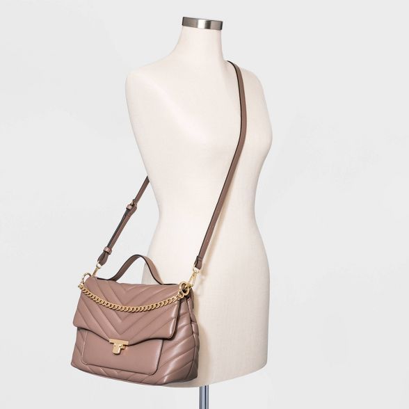 Target/Women/Women's Accessories/Women's Handbags/Satchels‎Quilted Top Handle Satchel Handbag -... | Target