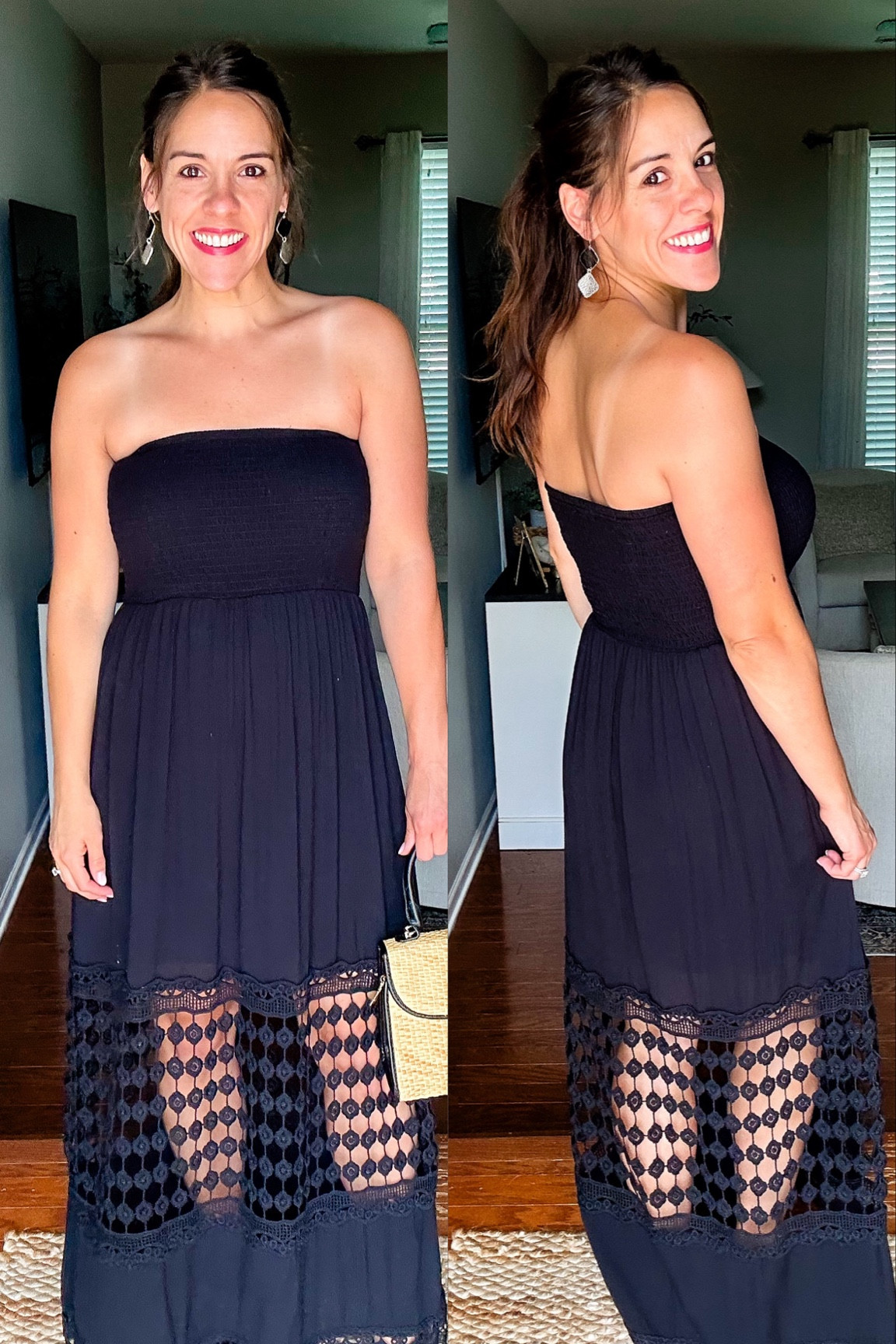 Wearing a small (TTS)

Vacation dress, summer dress, maxi dress, black dress, date night dress, black heels, summer purse



#LTKWedding #LTKStyleTip #LTKFindsUnder50