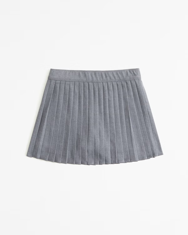 micro-pleated mini skort | Abercrombie & Fitch (US)