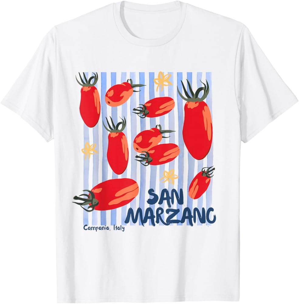 Vintage Tomato Italian Girl Summer T-Shirt | Amazon (US)