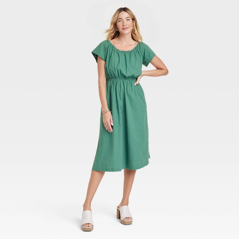 Women's Short Sleeve Back Cut Out Dress - Universal Thread™ | Target