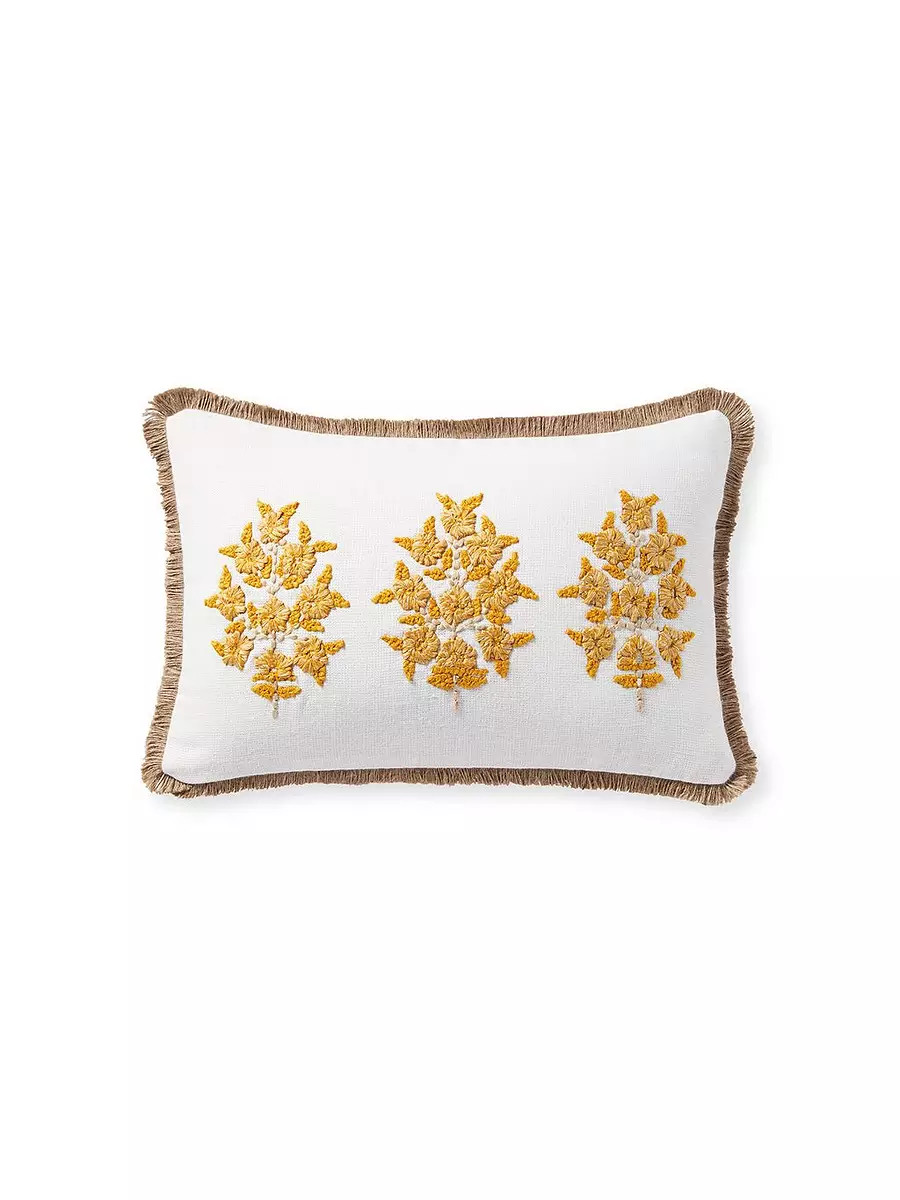 Morningside Pillow Cover - Sand/Ochre | Serena and Lily
