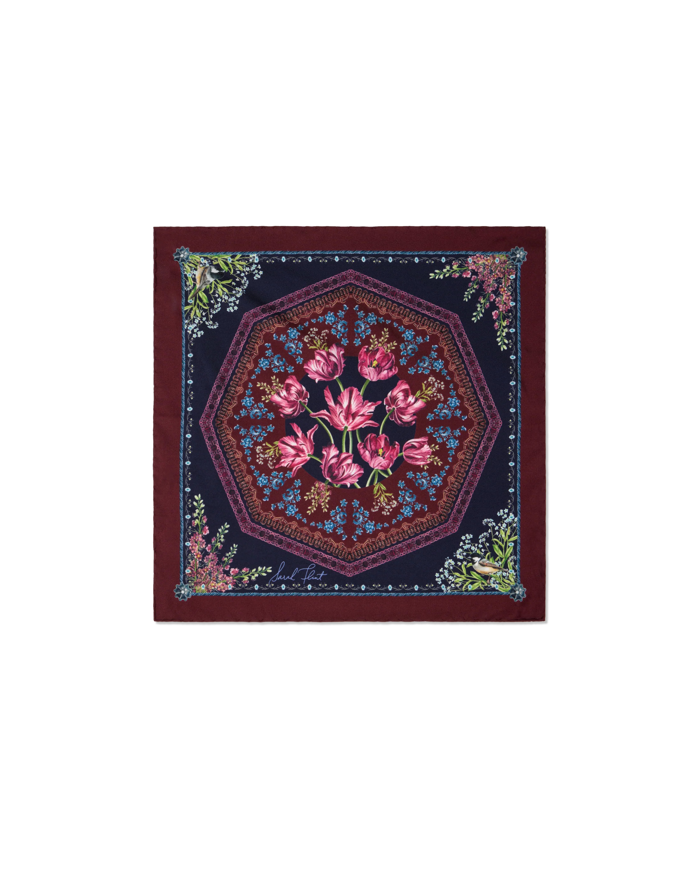 Filigree Floral Scarf 45 | Sarah Flint