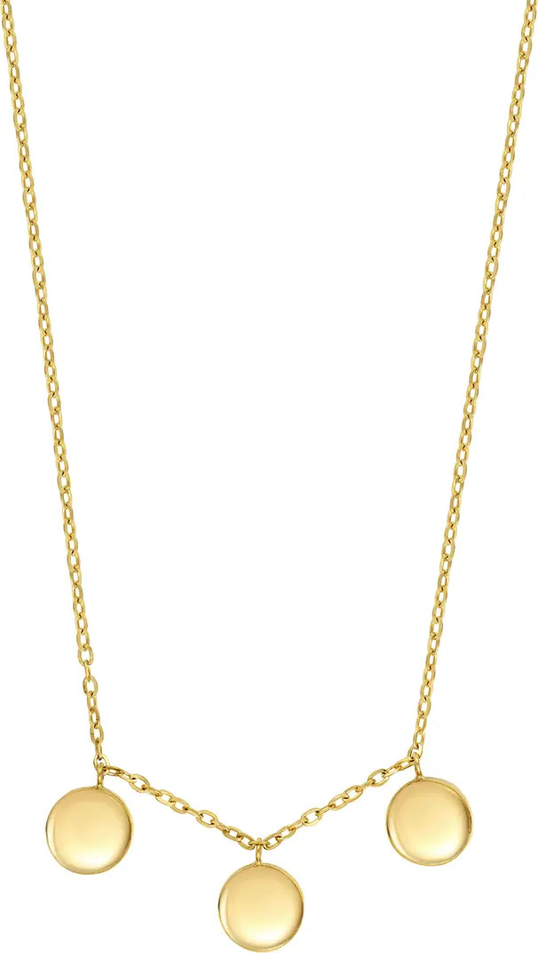 14K Gold Three Medallion Necklace | Nordstrom