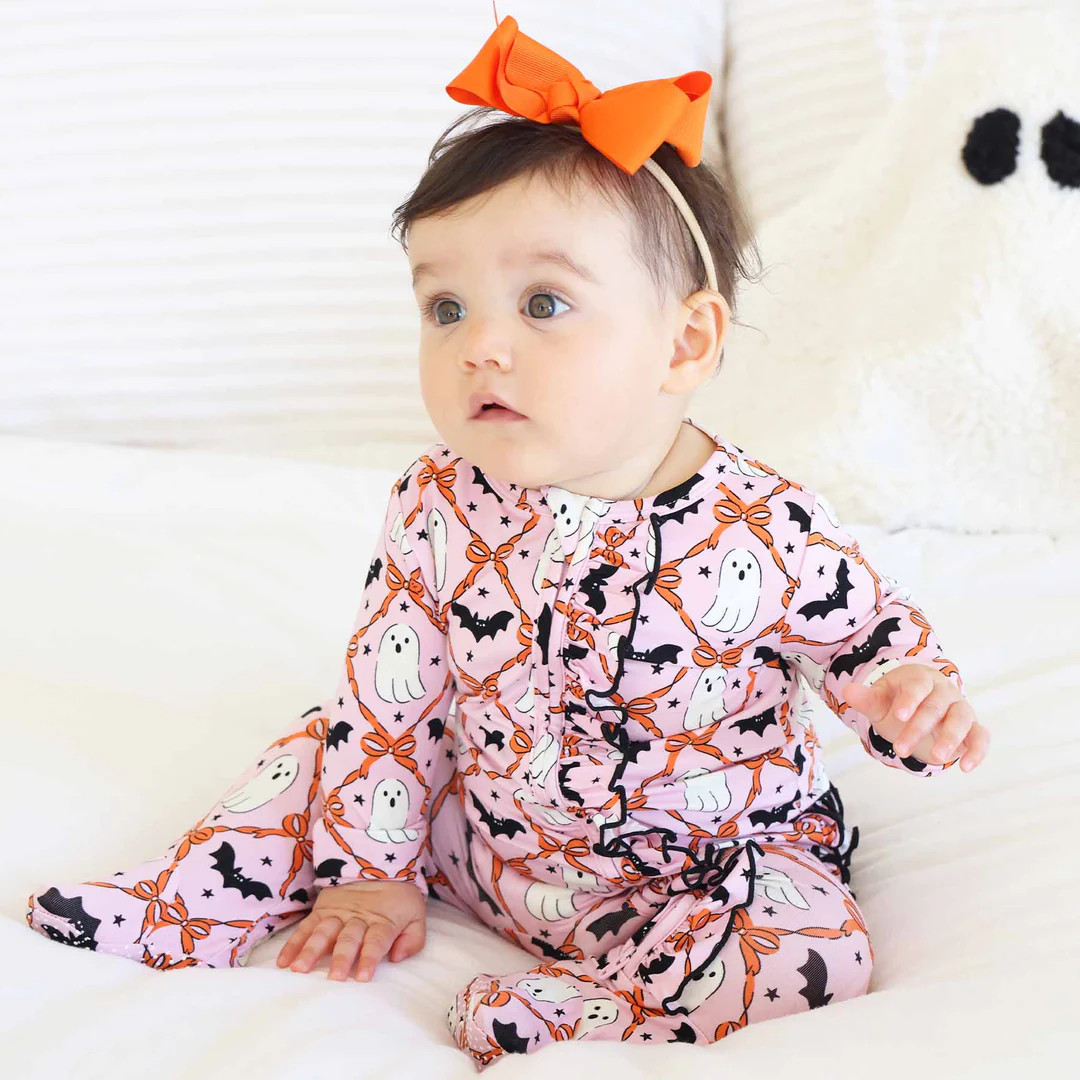 Halloween Zipper Footies | Caden Lane