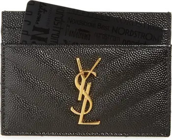 Cassandre Matelassé Leather Card Case | Nordstrom