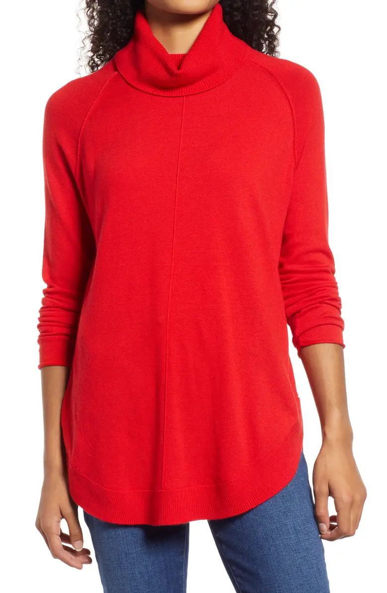 Caslon® Turtleneck Tunic Sweater | Nordstrom | Nordstrom