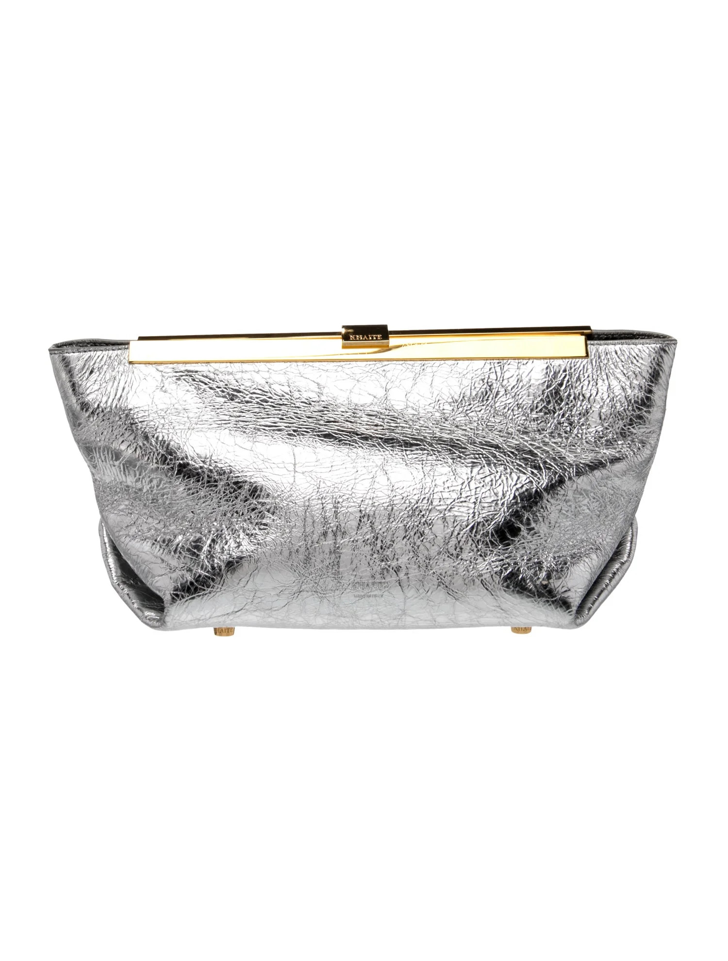 Khaite Leather Aimee - Silver Clutches, Handbags - KHAIT92923 | The RealReal | The RealReal