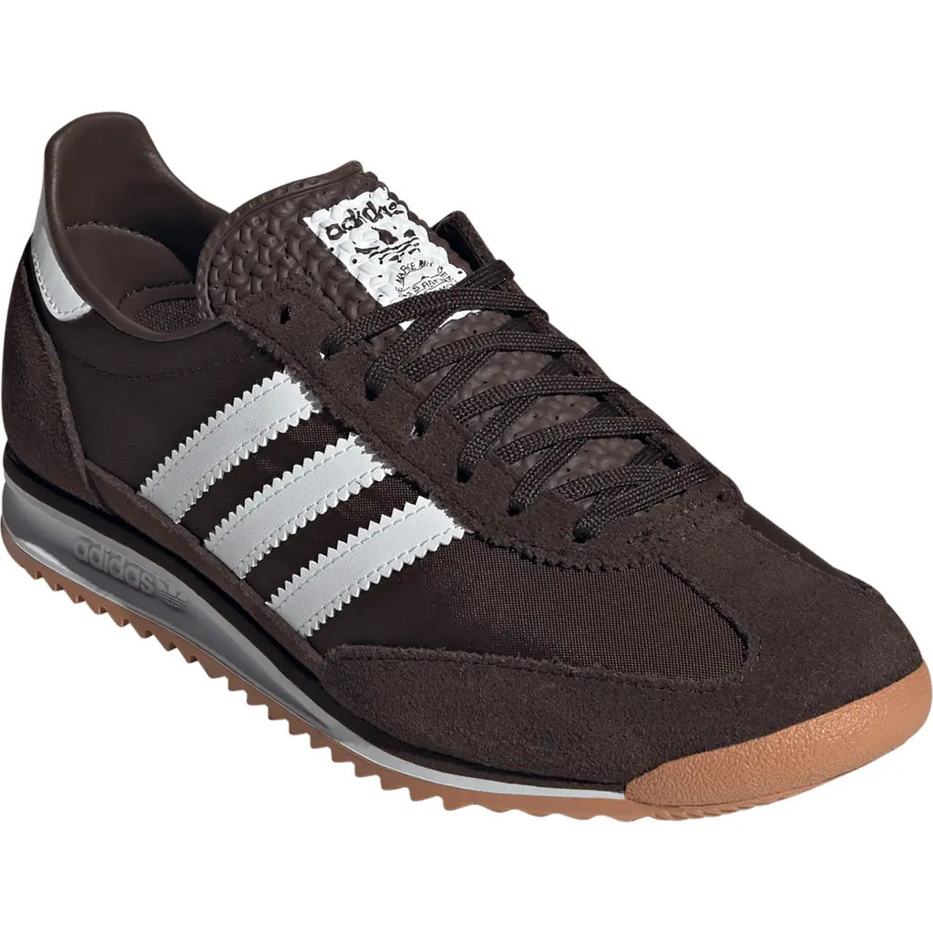 adidas SL 72 Sneaker in Dark Brown/White/Gum at Nordstrom, Size 7.5 | Nordstrom