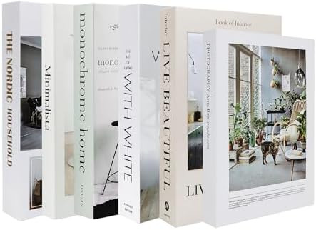6 Pcs Faux Books for Decoration,Designer Luxury Modern Fake Decorative Books for Home Bookshelf D... | Amazon (CA)