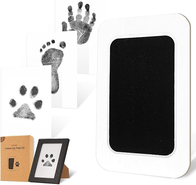 Inkless Paw Print Kit for Dogs,Cats & Babies - Clean Touch Dog Nose & Baby Handprint Kit,Mess Fre... | Amazon (US)