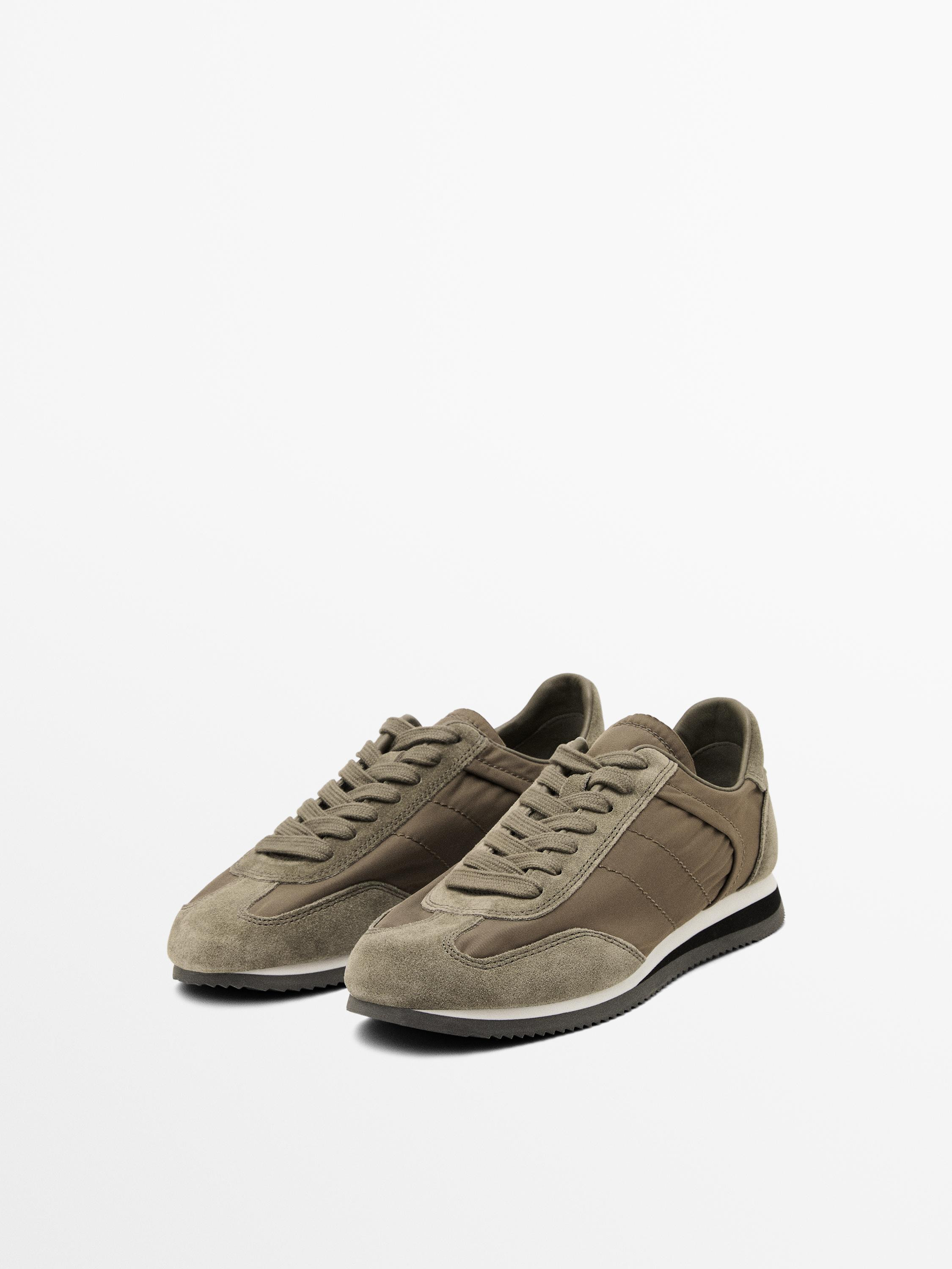 Combined fabric trainers | Massimo Dutti UK