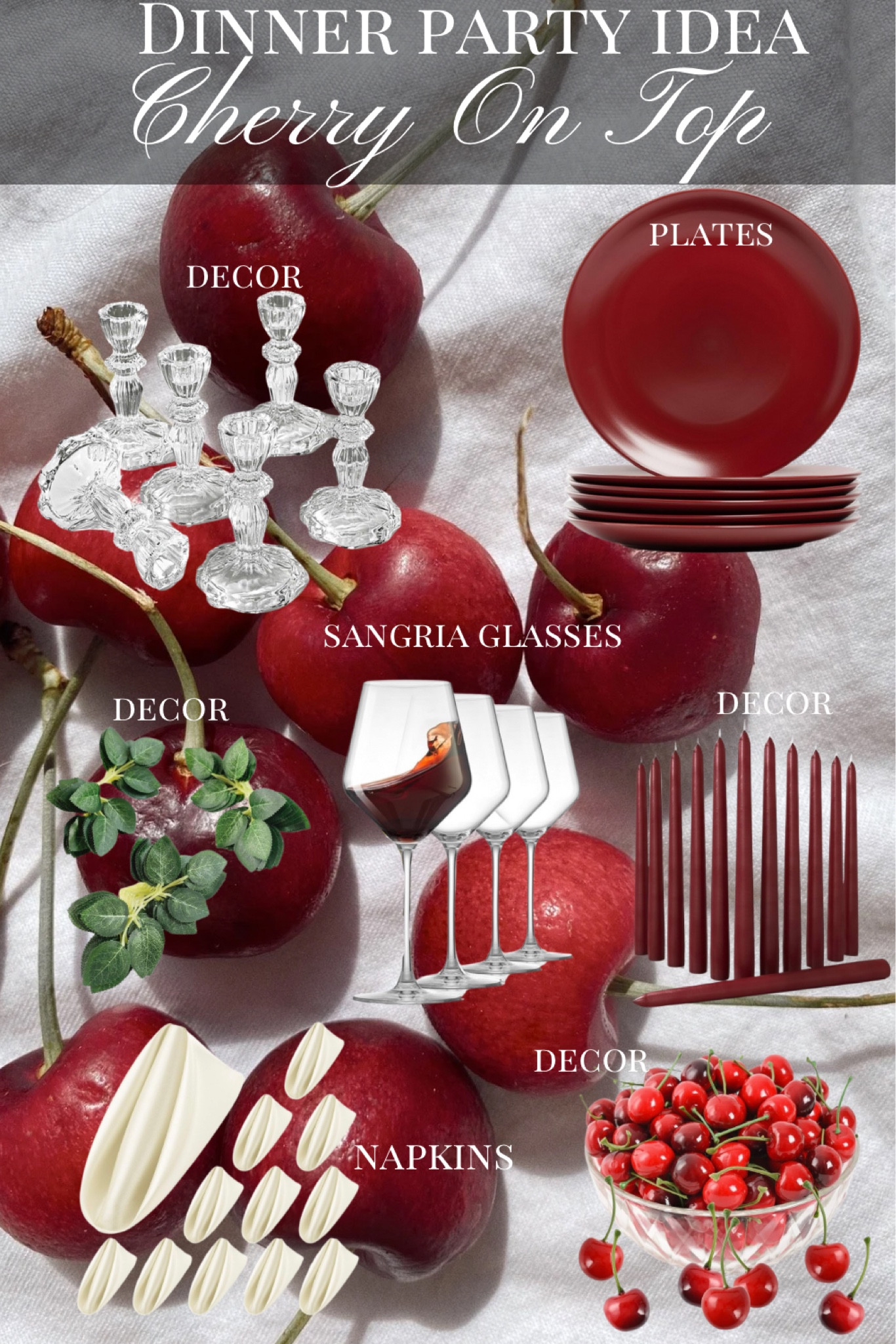 An Italian themed dinner party is so trendy!! I’ll definitely be planning one this year. We love the “that’s amore” title!!

Dinner party
Dinner party ideas
Dinner party themes
Cherry theme party
Cherry theme
Cherry decor
Cherry dinner party
Table scape
Table setting
Dinner party decor
Dinner party inspo
Dinner party menu 
Dinner party menu ideas
Dinner party ideas for adults
Dinner party table setting
Dinner party photo ideas

#LTKSaleAlert #LTKParties #LTKSeasonal