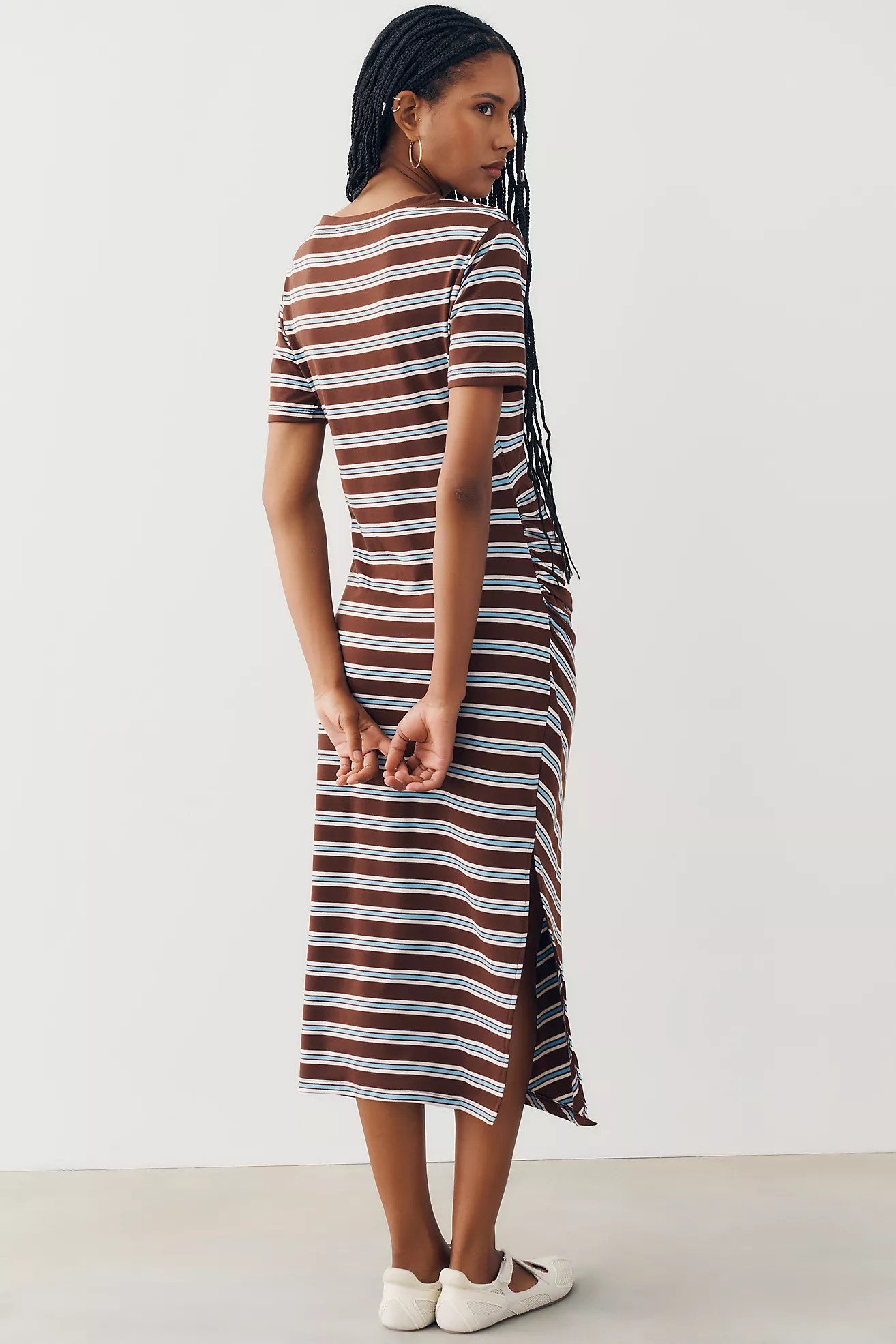 Daily Practice Striped T-Shirt Midi Dress | Anthropologie (US)