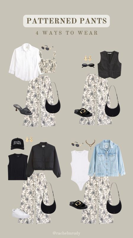 4 ways to wear patterned pants — spring outfit ideas 

#LTKstyletip #LTKmidsize #LTKfindsunder100