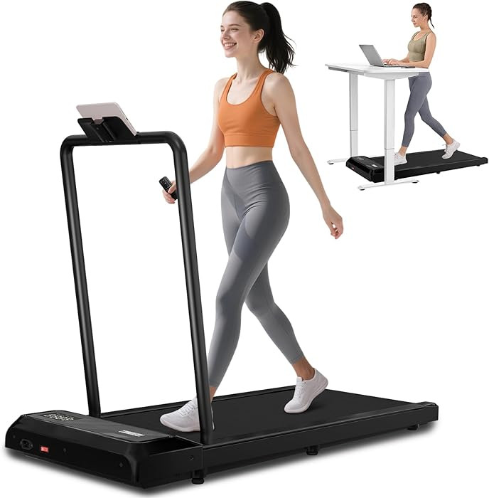 MoonFox Walking Pad Treadmill, 3 in 1 Under Desk Treadmill for Home Office w/2.5HP Motor/4.0MPH/4... | Amazon (US)