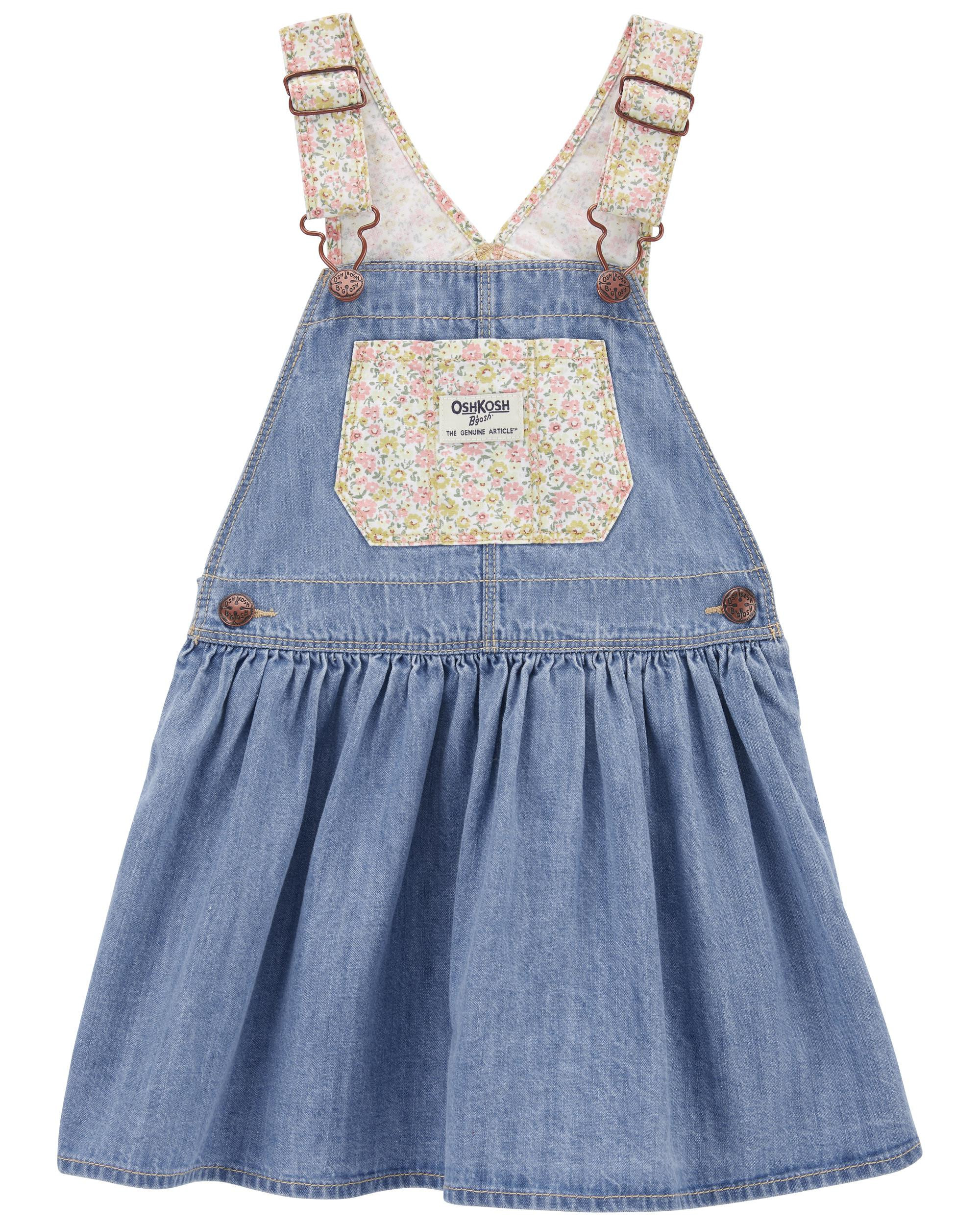 Toddler Floral & Denim Jumper Dress | OshKosh B'gosh