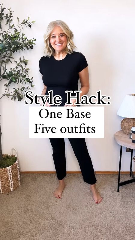 STYLE TIP: One Base, Five Outfits

This style tip is one of the easiest and always looks great!  Start with a base color, black, grey, white..your choice. 
From there it’s so easy to add a “third piece” to finish off the look!

WEARING:
@levis run tts
@anrabess tee, size medium
@h&M trench, size small
@marmishoes run 1/2 size small
@sezane sweater, size medium
@samedelman slingbacks, tts
@cabiclothin jacket size medium
@dolcevita loafers, run tts
@watthebrand striped shirt, wearing a small
@pistola jacket size small

#LTKstyletip #LTKover40 #LTKSeasonal