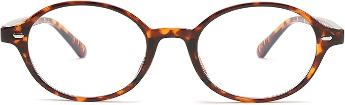 FEISEDY Vintage Oval Blue Light Glasses for Women Men Stylish Lightweight 90s Eyeglasses Fake Ner... | Amazon (US)