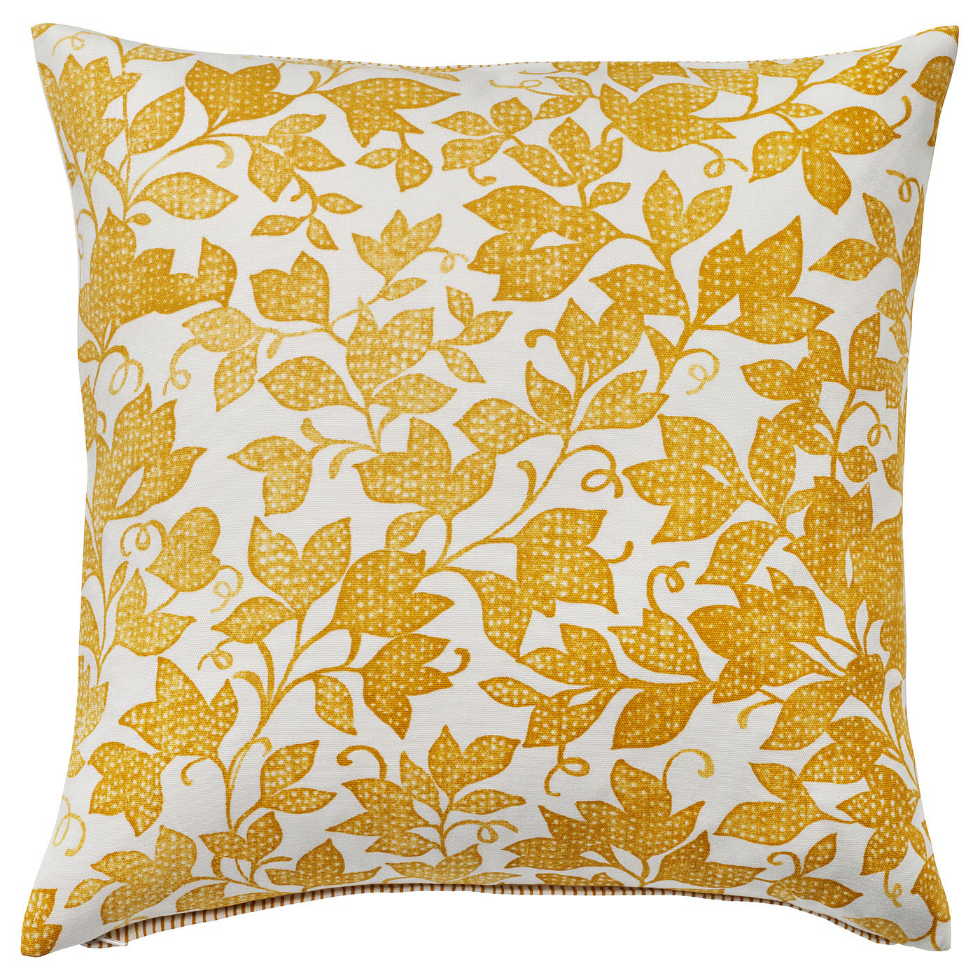 FJUNKLOCKA Cushion cover, yellow/white, 20x20 " | IKEA US