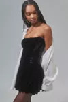 UO Antoinette Velvet Bustier Mini Dress | Urban Outfitters (US and RoW)