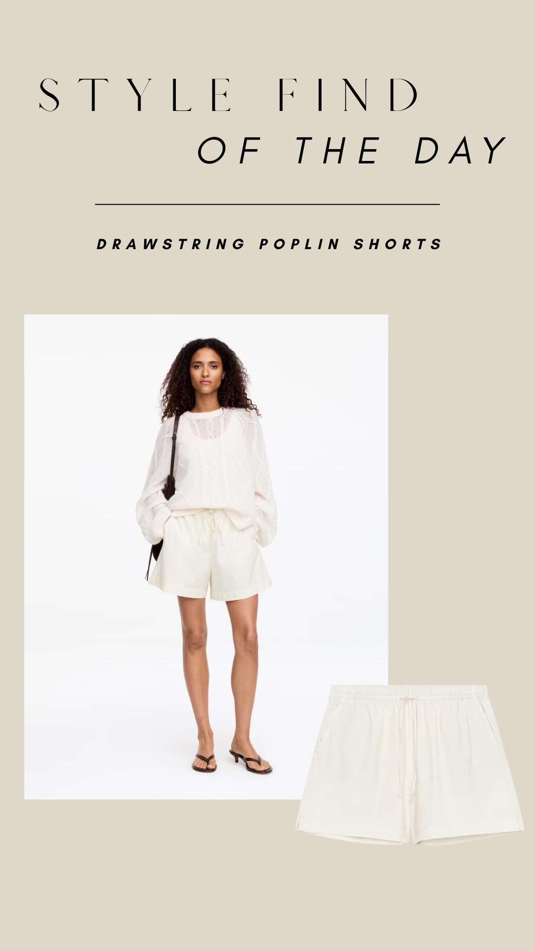 Style find: drawstring poplin shorts

#LTKsummer #LTKuk #LTKstyletip