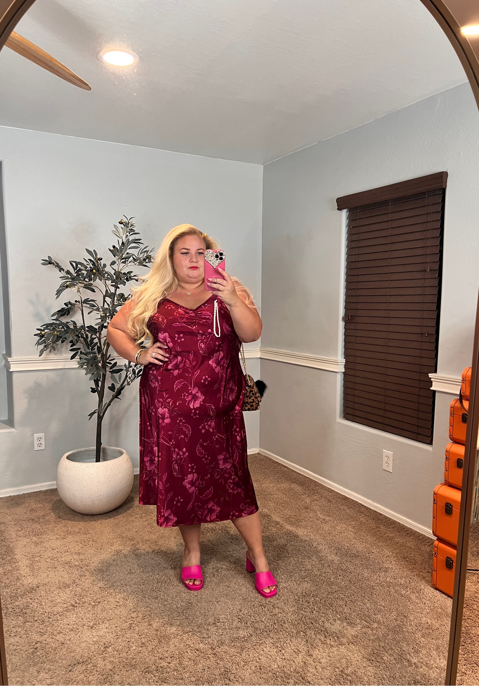 Date night 💕 this TARGET slip dress is so luxe! Wearing 2x ! This would be perfect as a wedding guest dress! 

#LTKFindsUnder50 #LTKPlusSize #LTKOver40